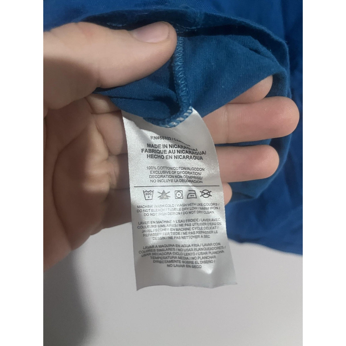 Nike Shirt Womens L Blue Scoop Neck Tagless Athletic Jersey The Nike Tee