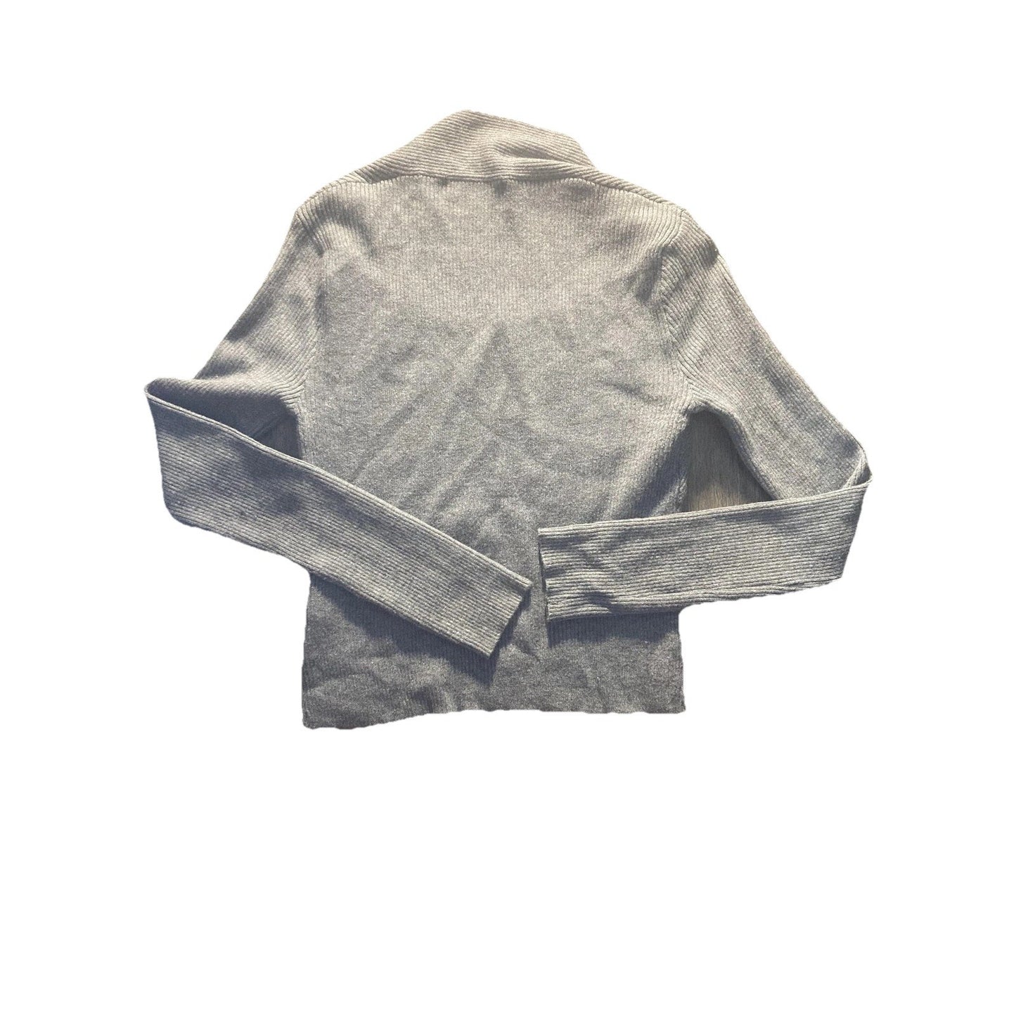 Dazy Sweater Womens M Gray Square Neck Long Sleeve Stretch Knit Top Pullover