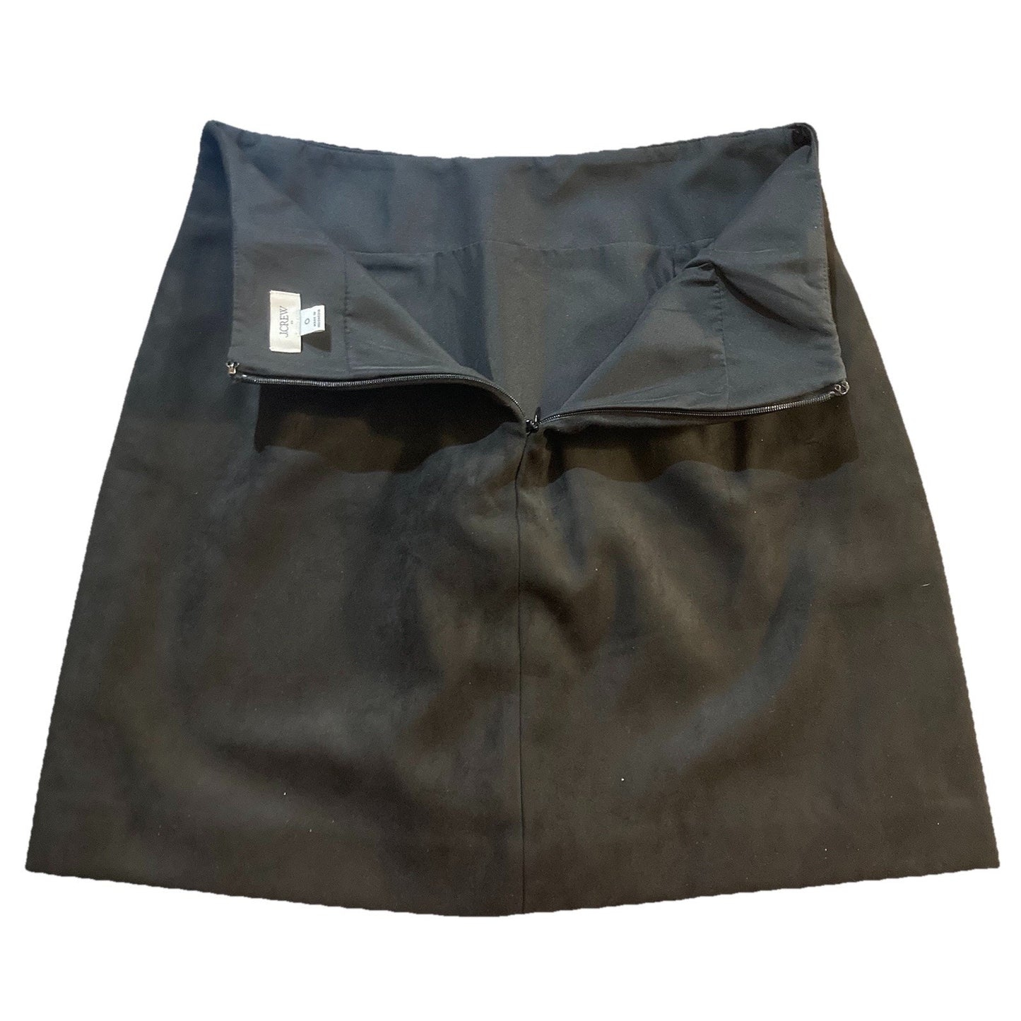 J.Crew Faux-Suede Button-Front A-Line Skirt WITH POCKETS