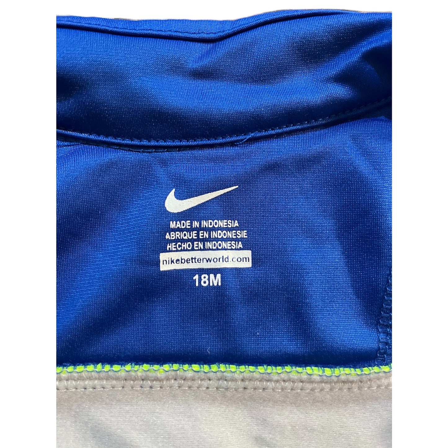 Nike Boys Infant Track Jacket - Size 18 Months Blue Gray Volt