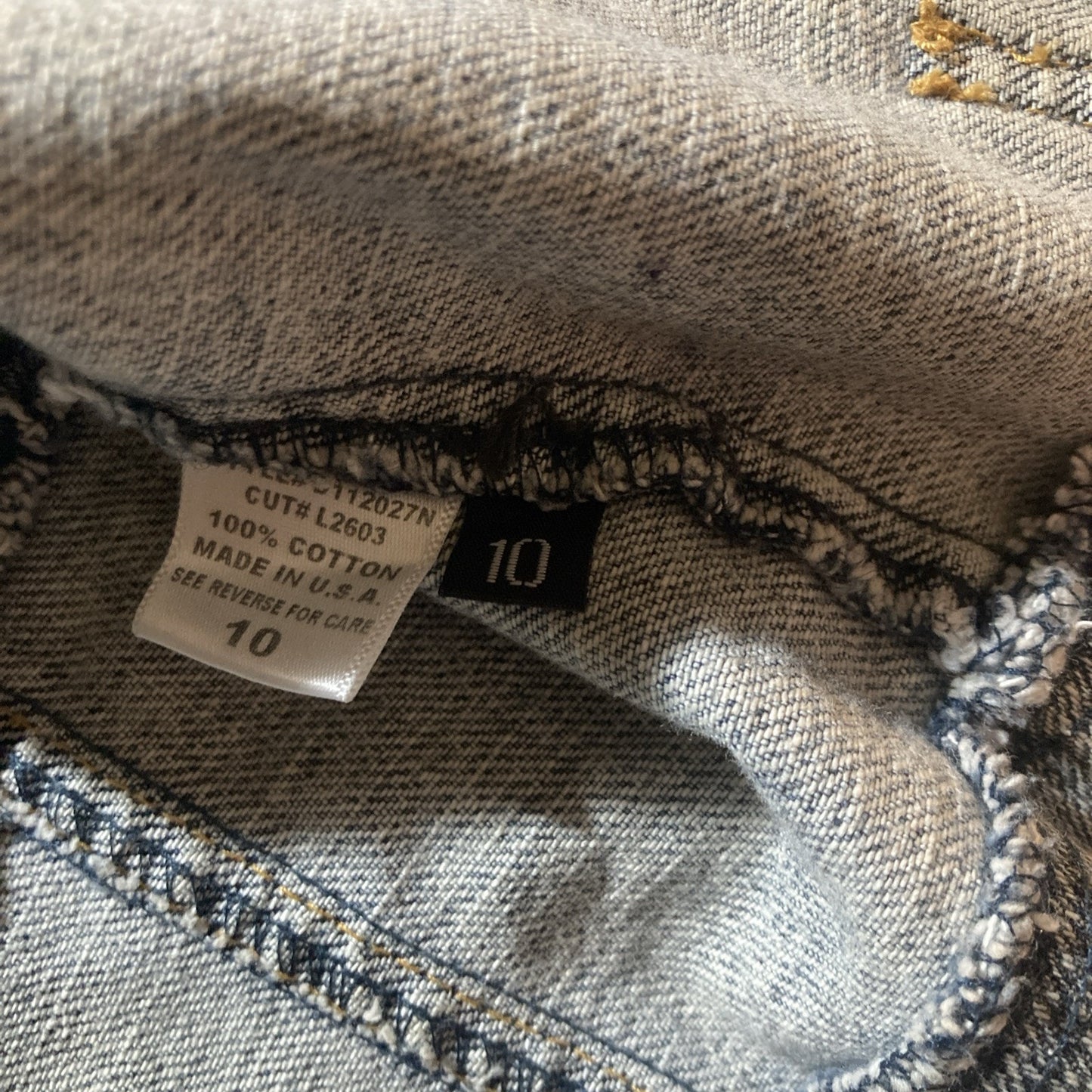 Grunge Y2K Furst Premium Denim Vest Button Front Size 10 Utility Cargo Style