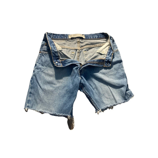 Arizona Cutoff Shorts Jorts Mens Womens Jean Shorts Size 32 5 Denim Fringe