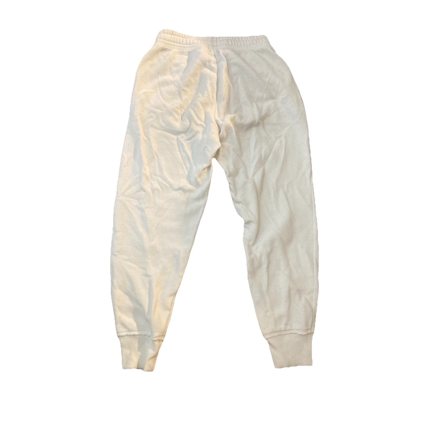 Aerie Womens XS White Cream Fleece Jogger Sweatpants with Zipper Pockets