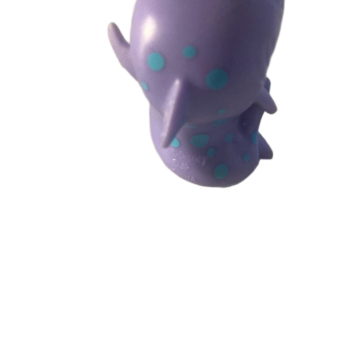 Disney Miniature Shark Figure Purple Smiling Cake Topper-Just Play 1.5" Tall