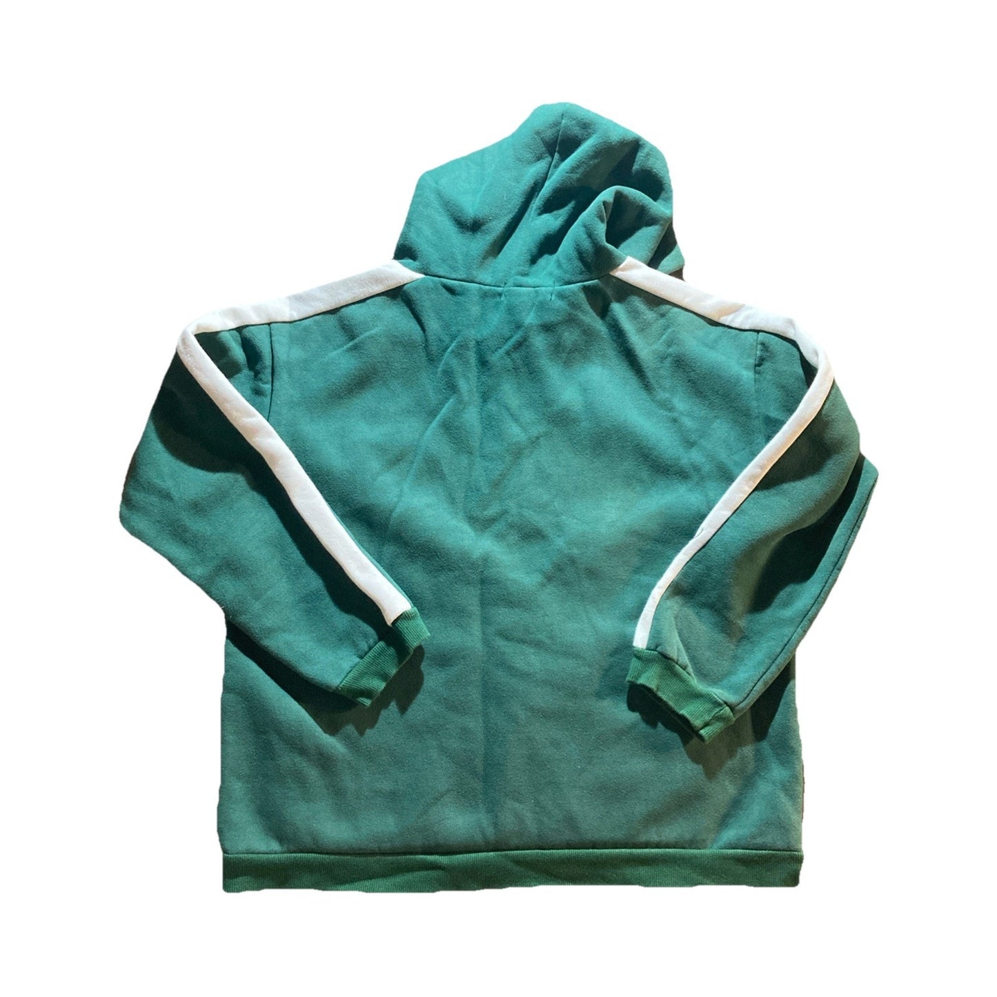 Shandoo While Green And White Hoodie With Side Hit On Arm Sz XL