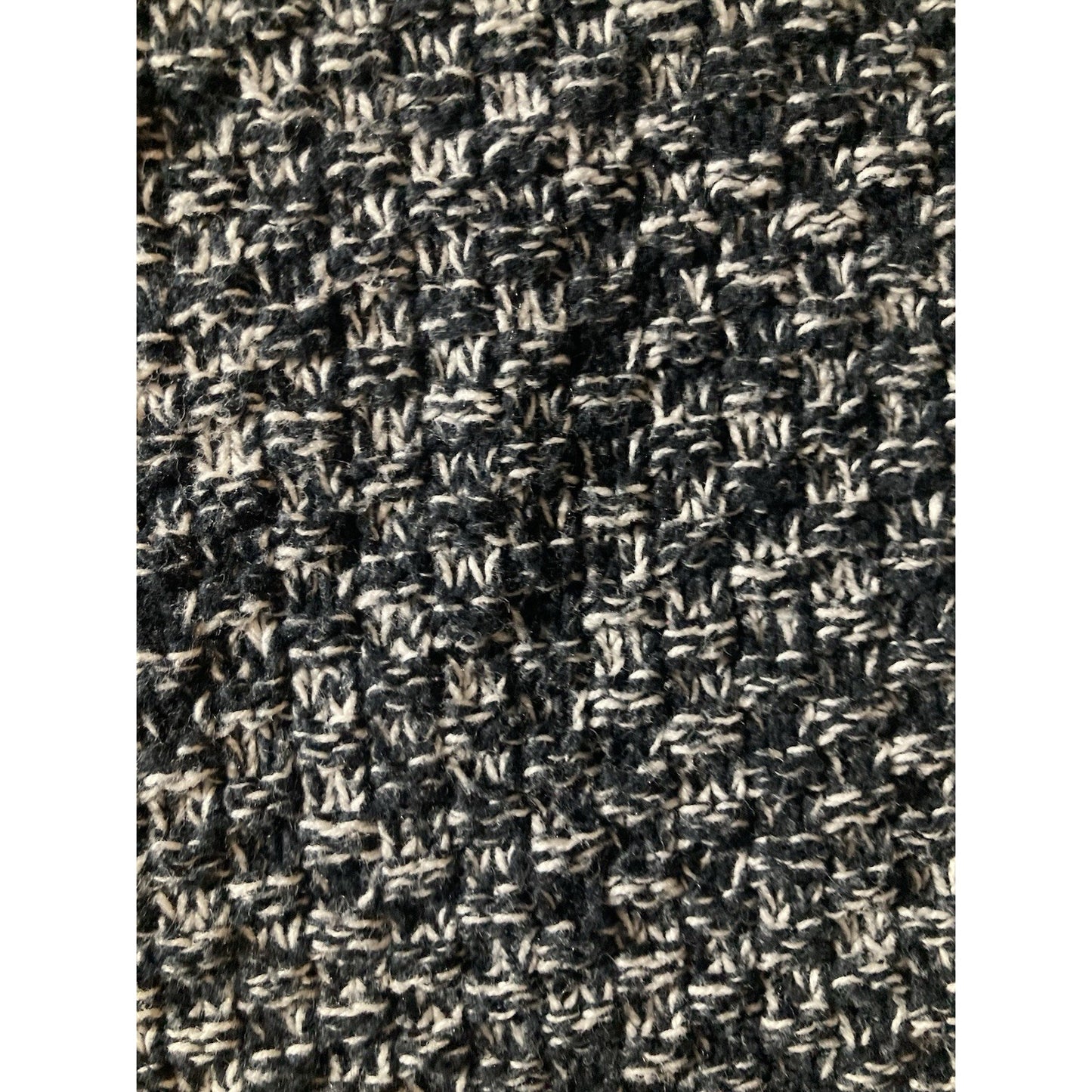 Leo & Nicole Open Cardigan Sweater Knit Black And White Size Large Chic
