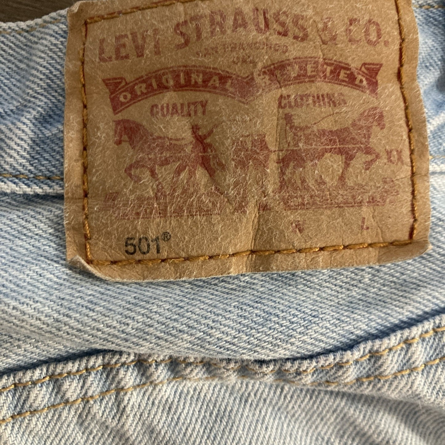 Levi's Women's 501 Original High-Rise Jean Shorts Size 33W
