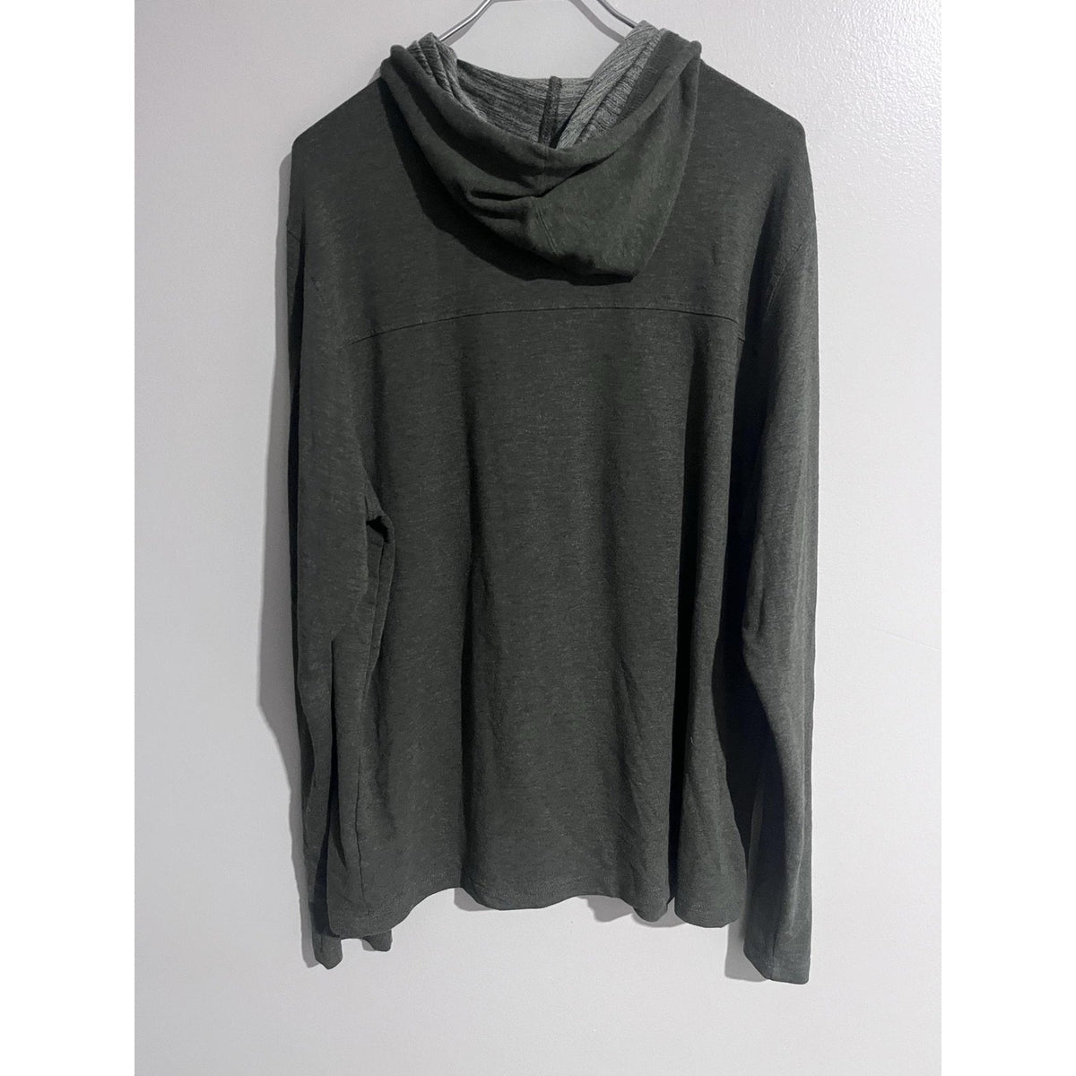 Gerry Hoodie Mens 2XL Green Pullover Hooded Pockets Lightweight Stretch Jersey