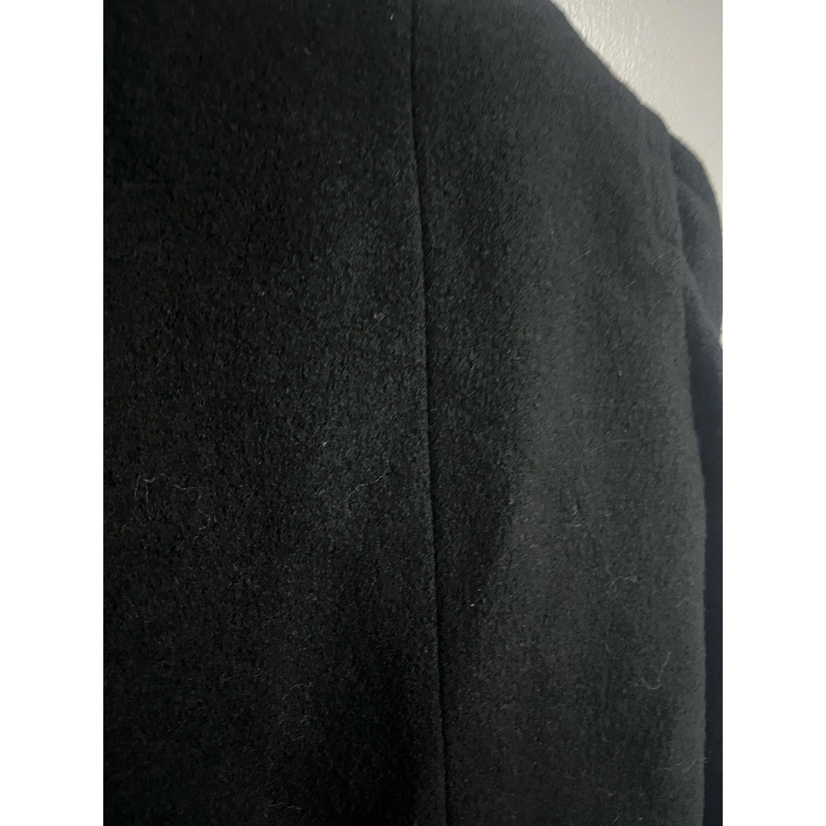 Maje Jacket Womens 36 Black Tweed Wool Full Zip Lined Pockets Slim Fit