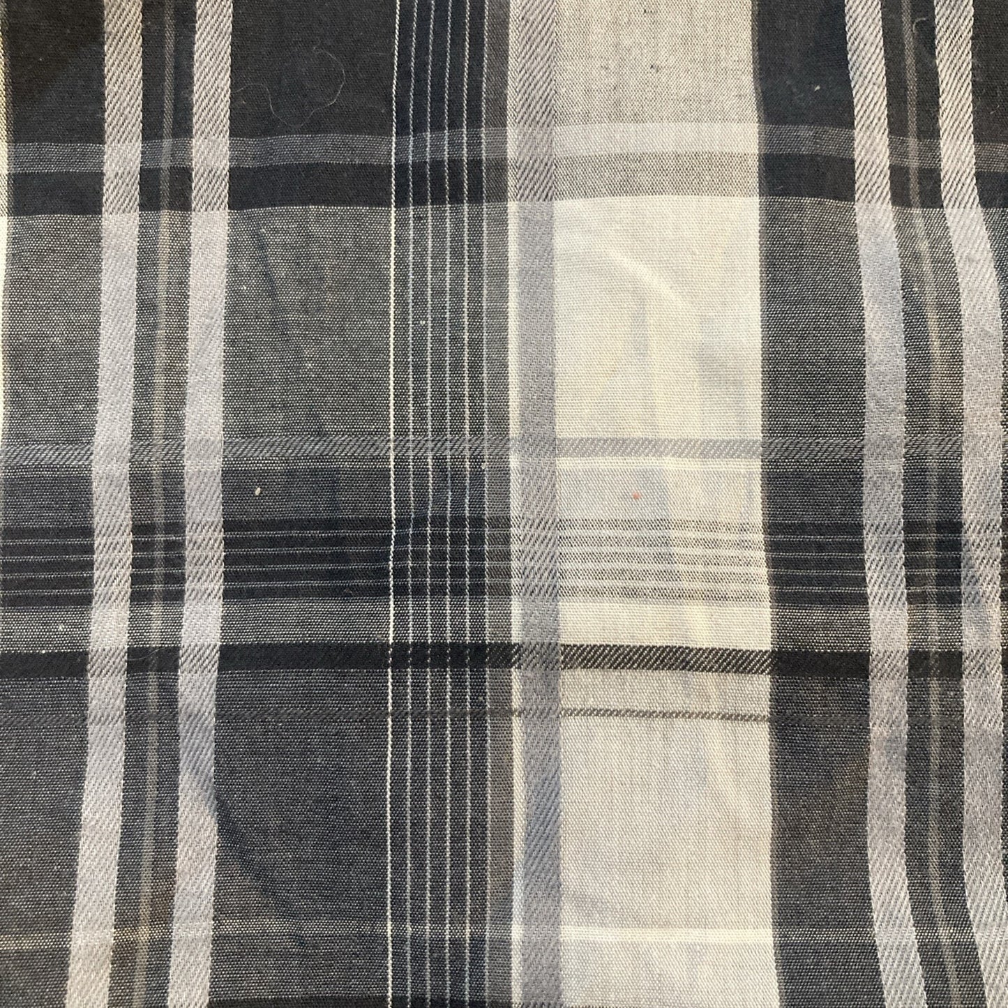 Airwalk Long Sleeve Button-Up Shirt Mens Large Blue Plaid Flap Pockets Skate Y2K