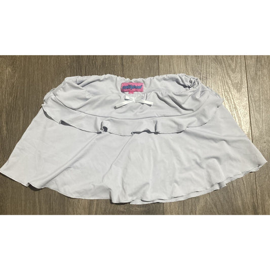 Edikted Baby Blue Bow Ruffle Pamela Mini Skort Elastic Waist Skirt Short Size XS