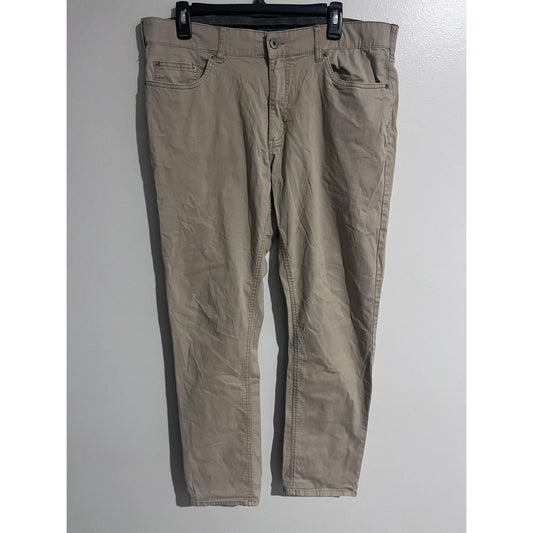 Mason Pants Mens 36x29 Beige Chino Slim Fit Cotton Stretch 5-Pocket Tapered