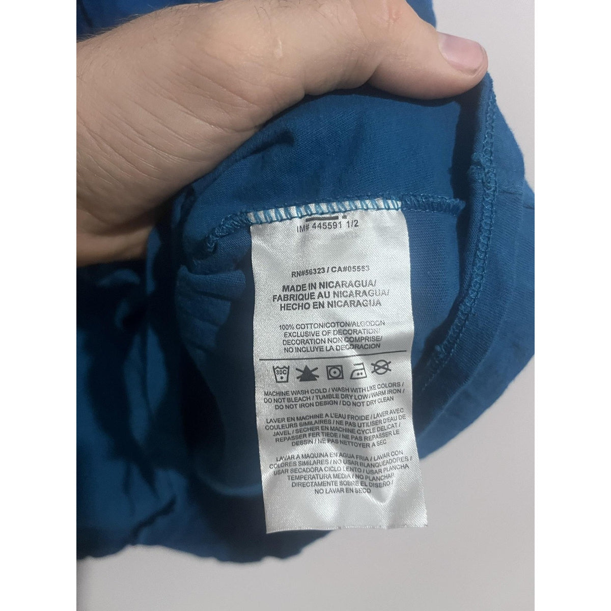 Nike Shirt Womens L Blue Scoop Neck Tagless Athletic Jersey The Nike Tee