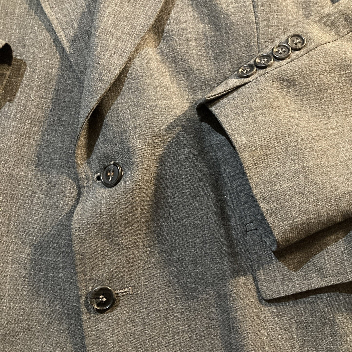 Vintage Academia Oakton Ltd Mens Gray Blazer Jacket Wool Blend Sport Coat