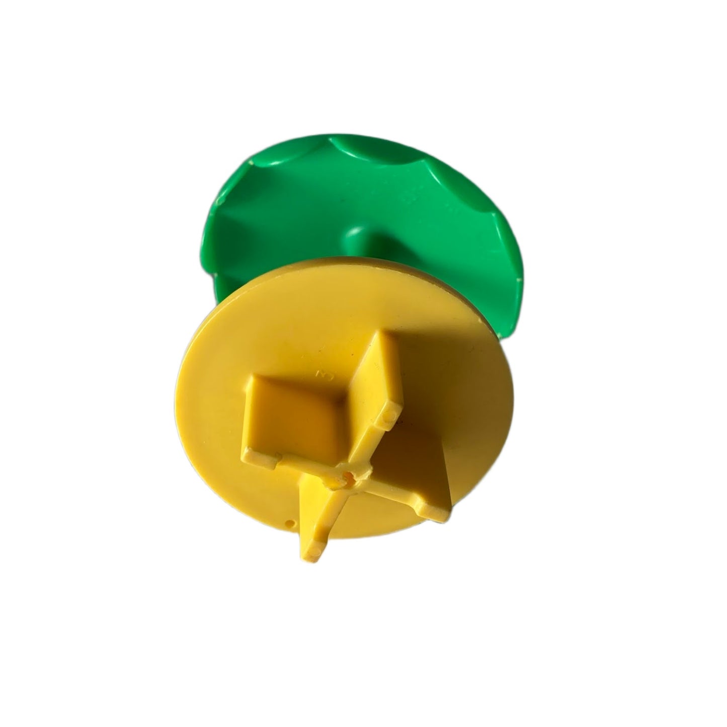 Vintage Fisher Price little people green yellow umbrella table