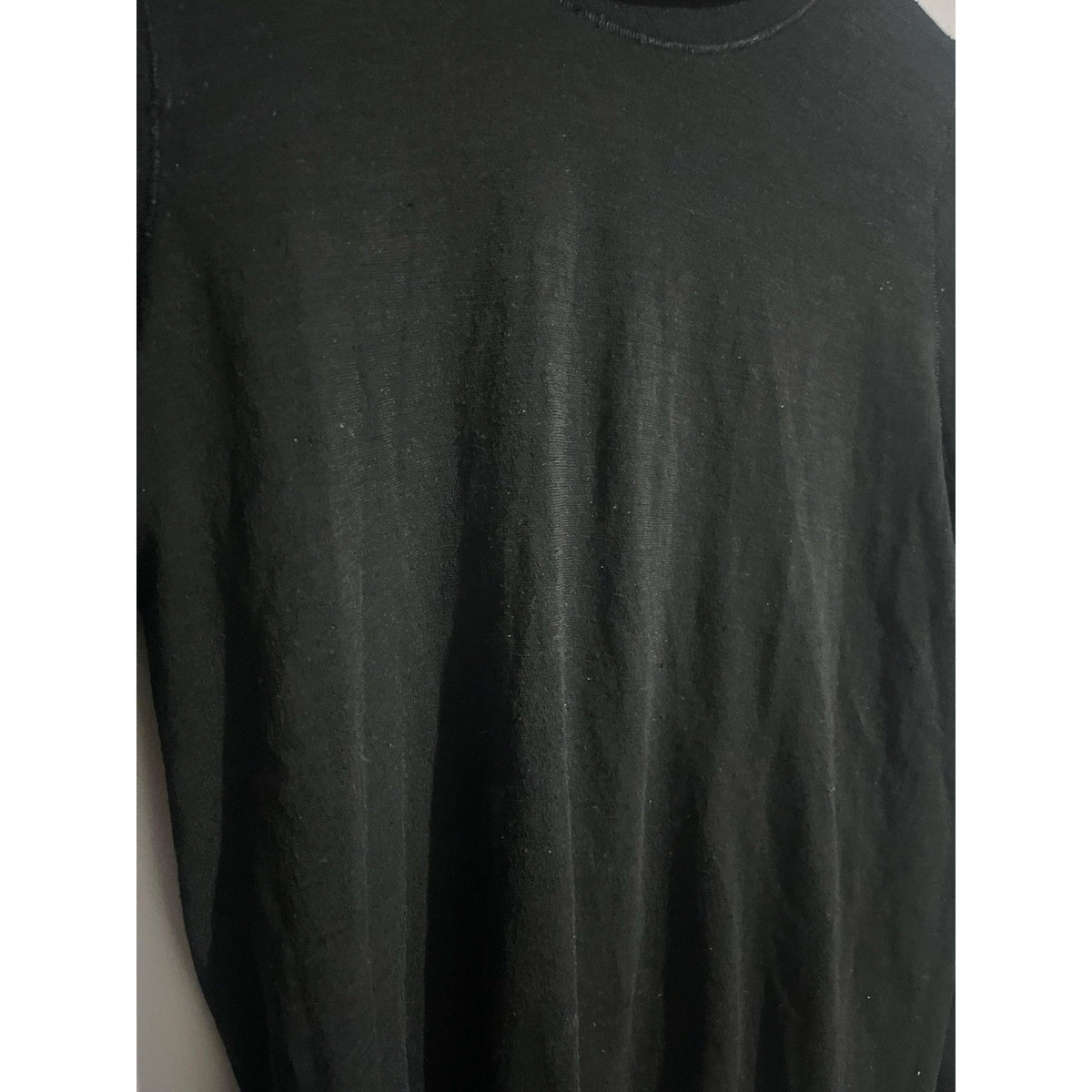 Athleta T-Shirt Womens S Black Turtleneck Long Sleeve Tagless Slim Jersey Yoga