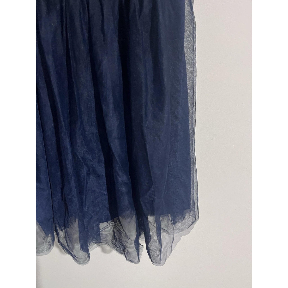 Wedtrend Dress Womens L Blue Fit & Flare Knee Length Sequin Off Shoulder