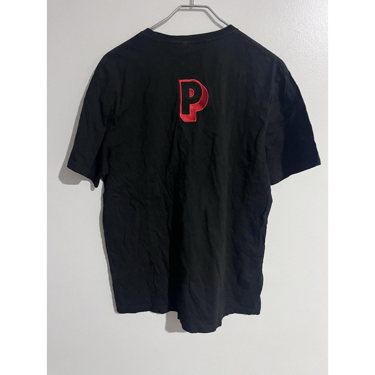District Shirt Mens L Black Short Sleeve Crew Neck Cotton Tagless Embroidered