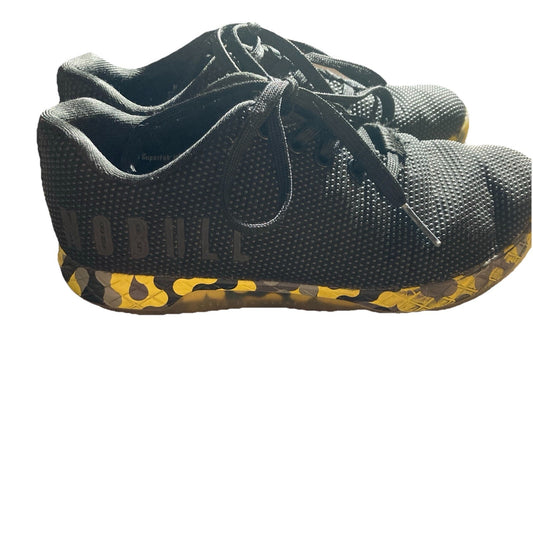Nobull Superfabric Gun Trainer Shoes Sneakers Black Yellow Women’s 7 Men’s 5.5