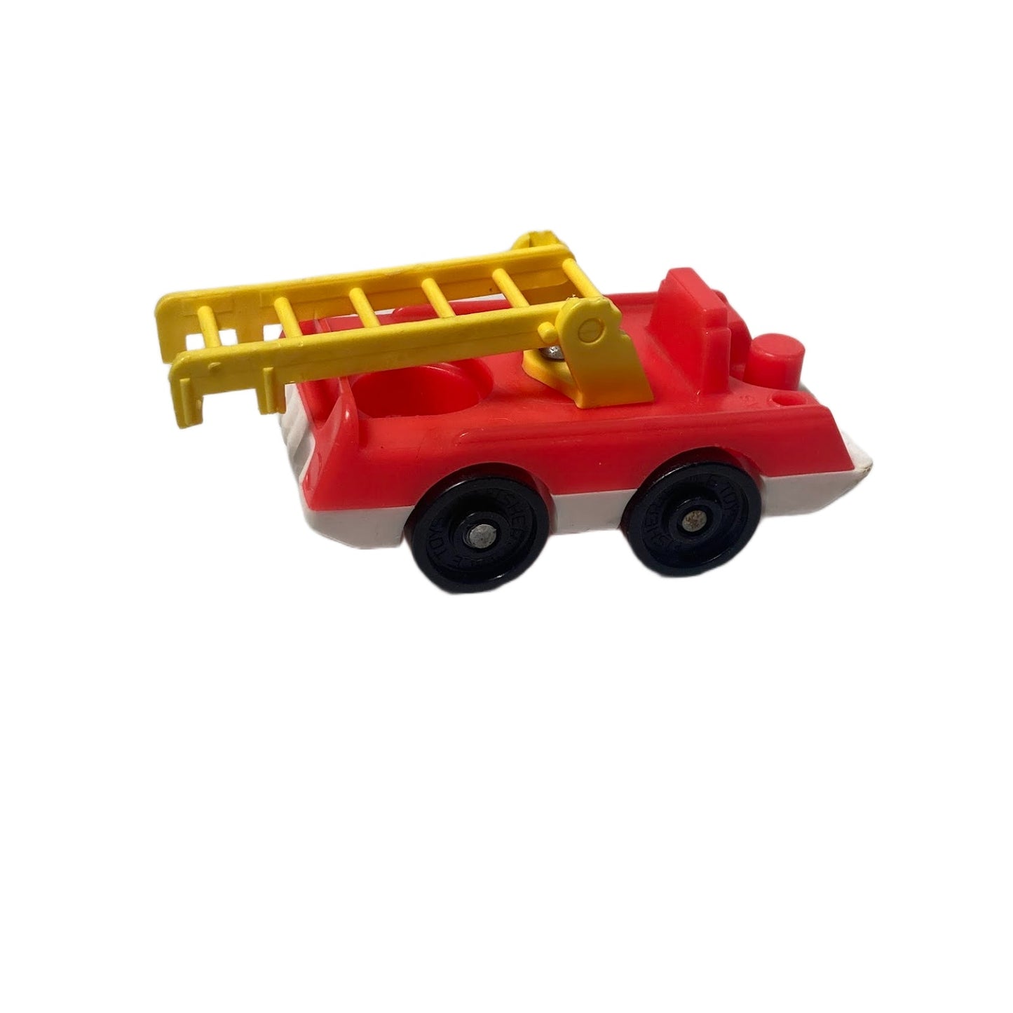 Vintage Red Plastic Fisher Price Little People Firetruck