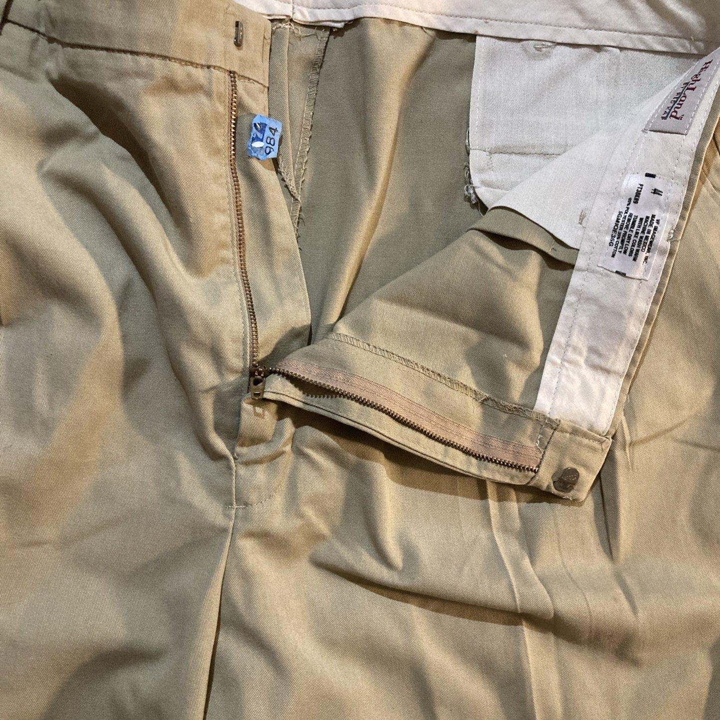 Grandpacore Workleisure Highland By Red Kap Pants 44 Beige Inseam Pleated VTG