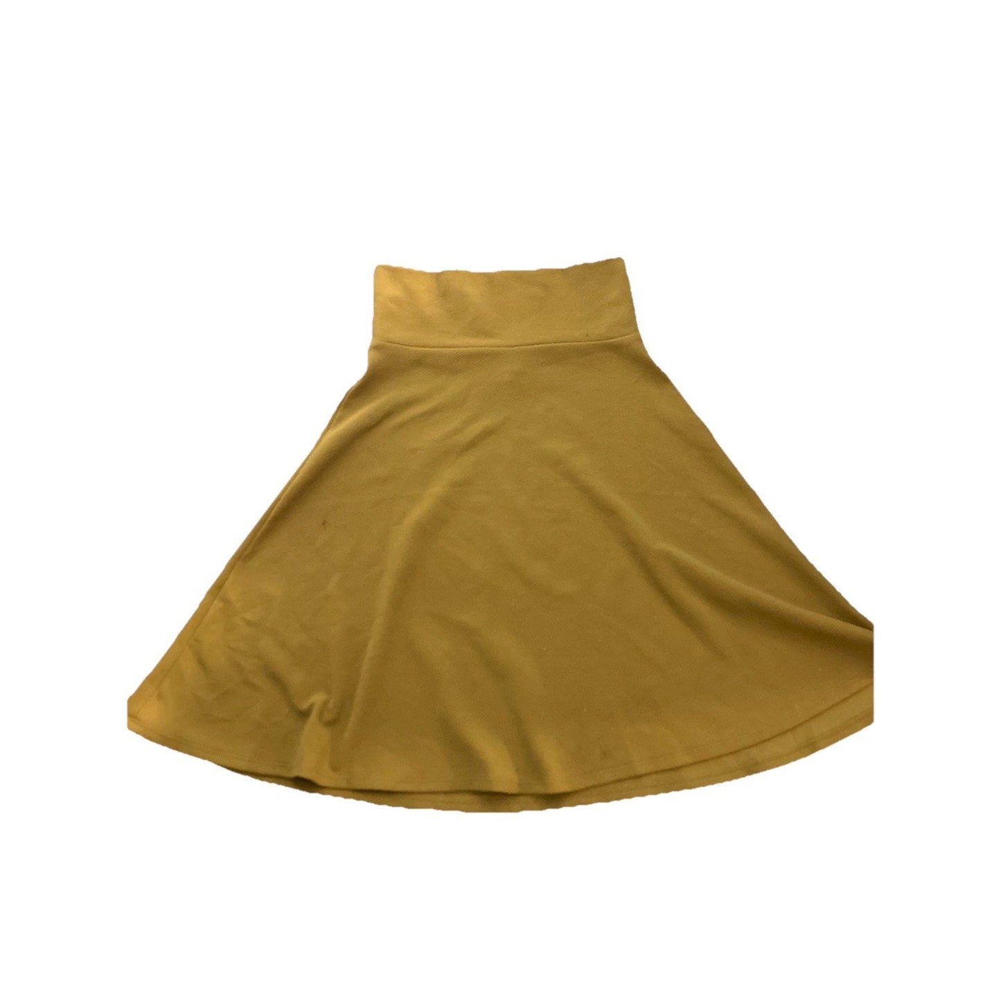 LuLaRoe A Line Skirt Small Yellow Pull On Azure Mustard Yellow