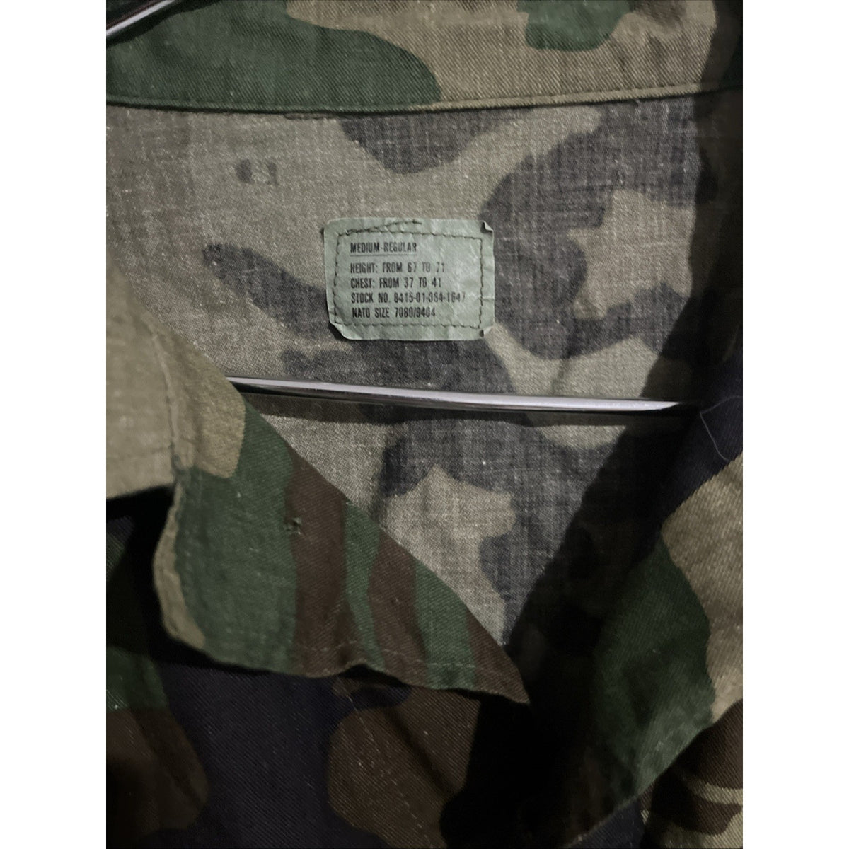 US Military Woodland BDU Combat Coat Jacket Medium Regular Ripstop Selma USA