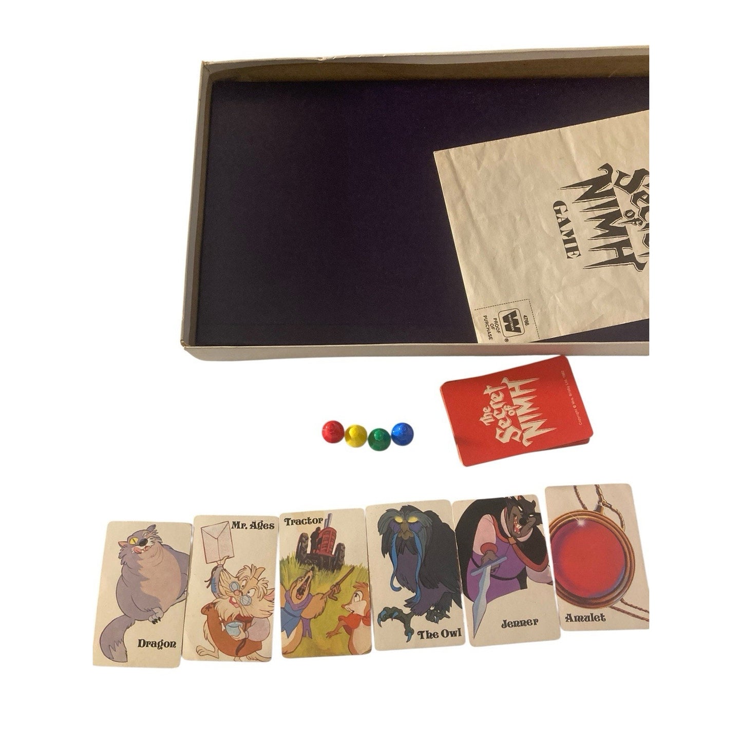 1982 The Secret of Nimh Board Game Whitman Vintage 100% Complete Mrs Brisby