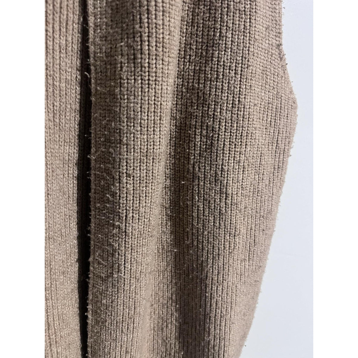 KERISMA Vest Womens S/M Beige Chunky-Knit Open Pocket Sweater Casual Relaxed
