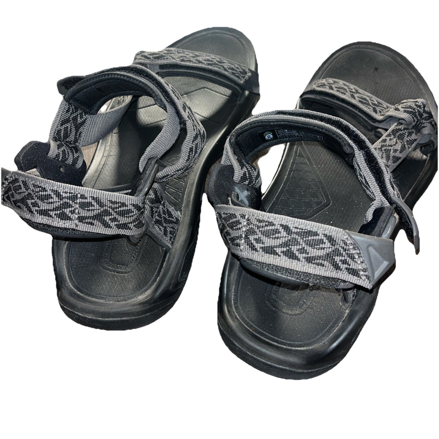 EUC TEVA TERRA FI 5 UNIVERSAL MADANG BLack HIKING SPORT MEN'S SANDALS SIZE US 12