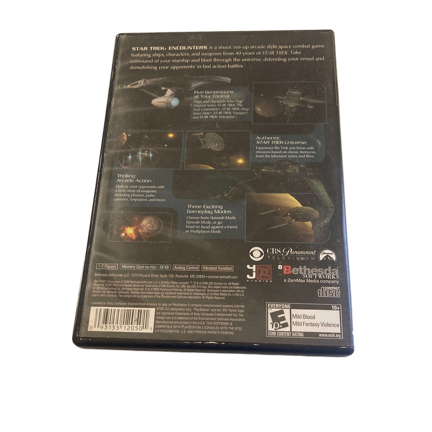 Star Trek Encounters (Sony Playstation 2 PS2, 2006) CIB COMPLETE