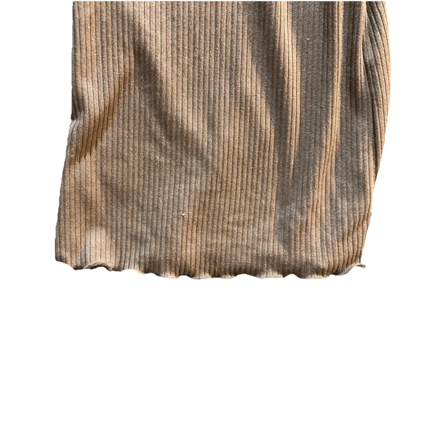 Y2K Athleisure Flare Yoga Pants SO Favorite Flare Ribbed Brown M Lettuce Hem