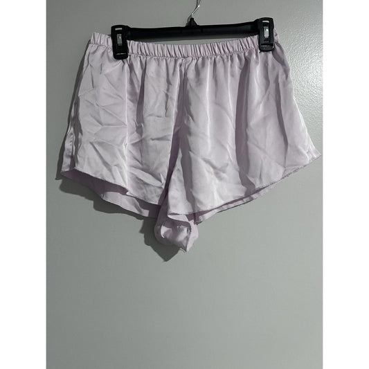 Colsie Sleep Shorts Womens M Pink Satin Lightweight Elastic Waist Spandex