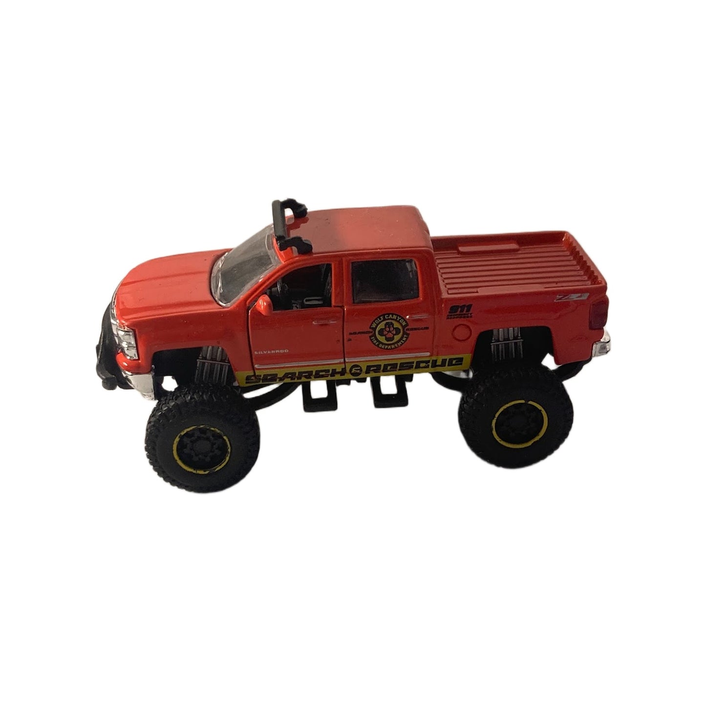 Maisto 4x4 2014 Chevy Silverado 1500 Z71 Search & Rescue Fire Truck, Red 1/52