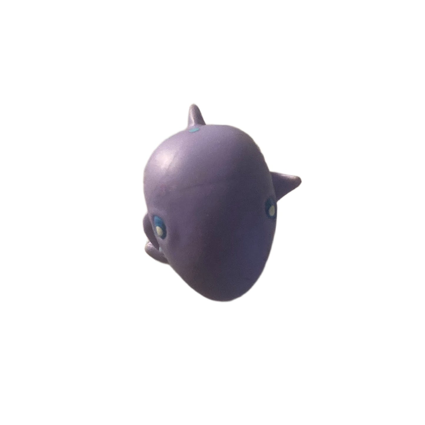 Disney Miniature Shark Figure Purple Smiling Cake Topper-Just Play 1.5" Tall