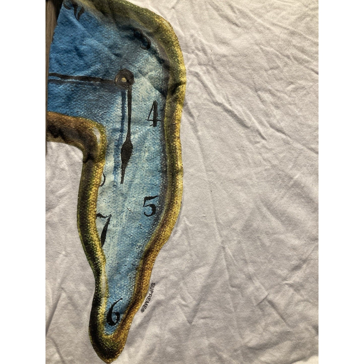 Authentic Supreme Salvador Dali T-Shirt SS19 White The Persistence of Size M