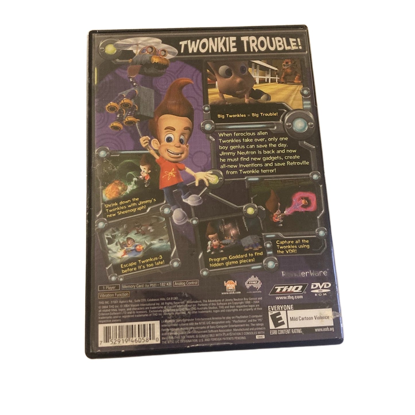 Jimmy Neutron: Attack of the Twonkies PS2 PlayStation 2 CIB