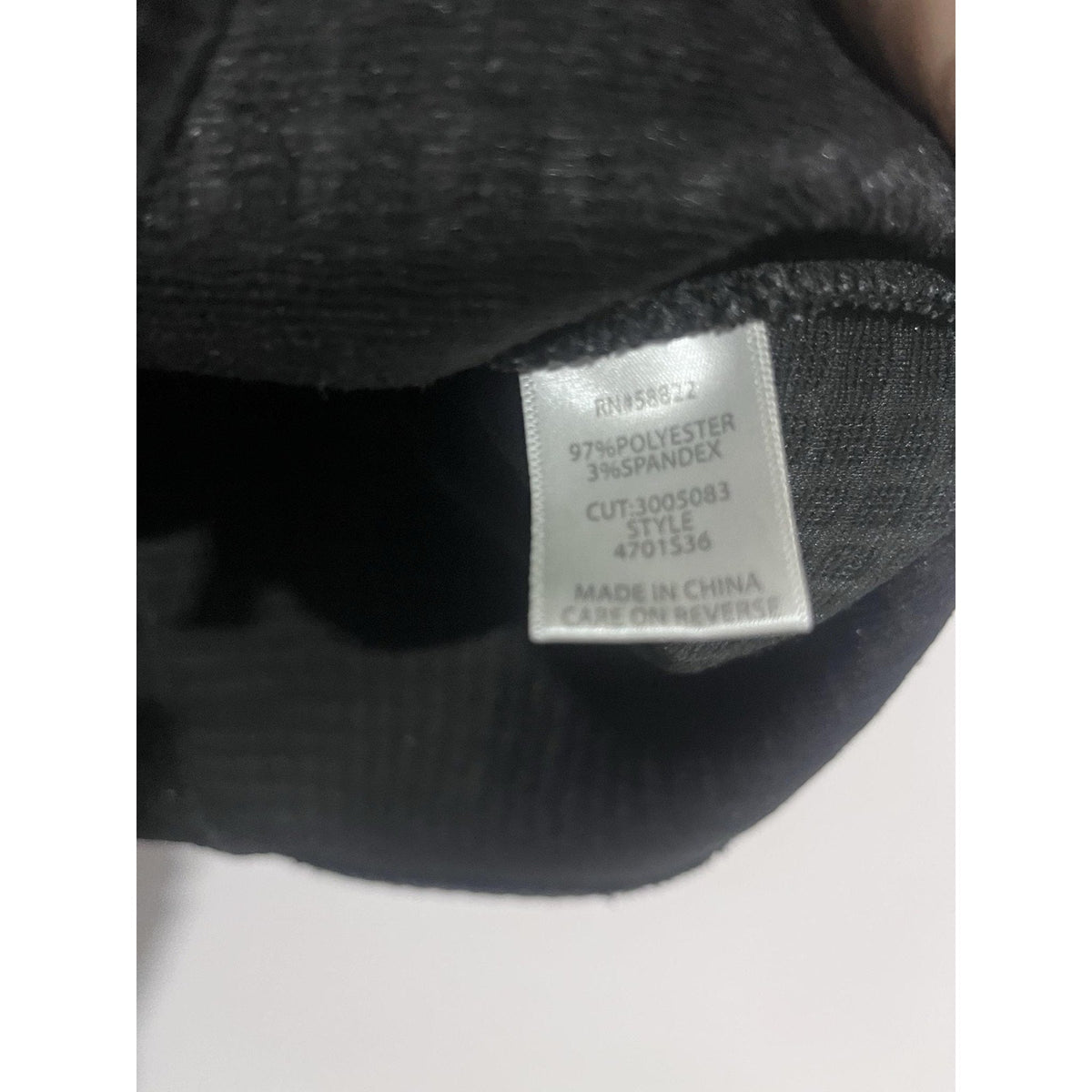 Max Studio London T-Shirt Womens XS Black Geometric Pocket Stretch Casual
