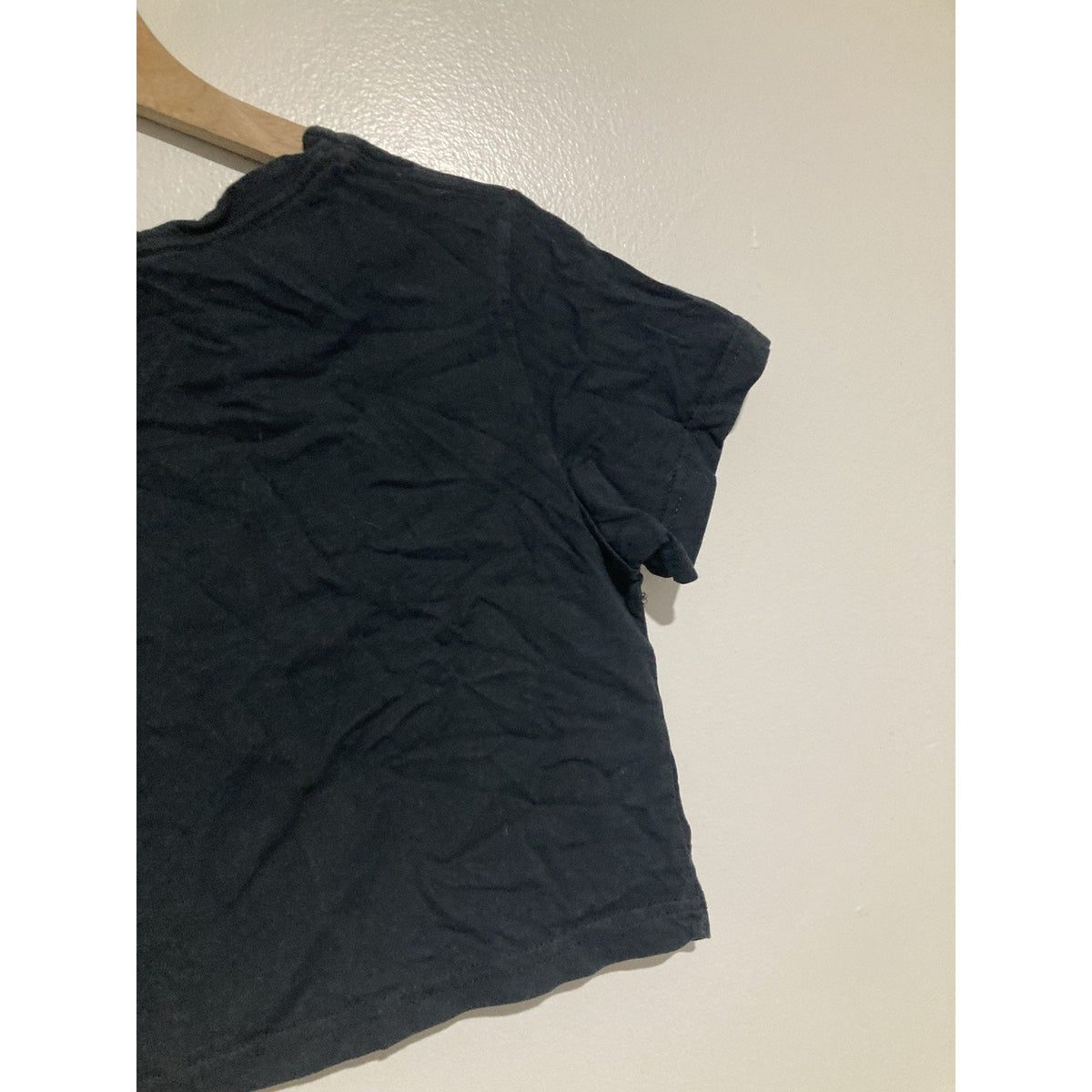 Frijoles Locos Surf Shop Costa Rica Crop Top Size XS Black Logo Graphic