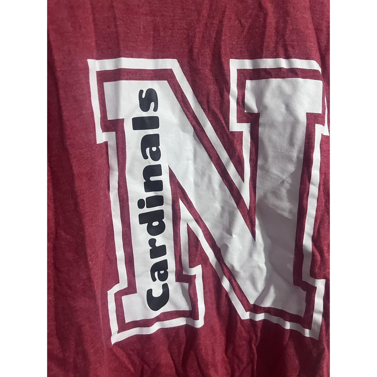 Cardinals Shirt Mens M Red Short Sleeve Team Graphic 50% Cotton 50% Poly