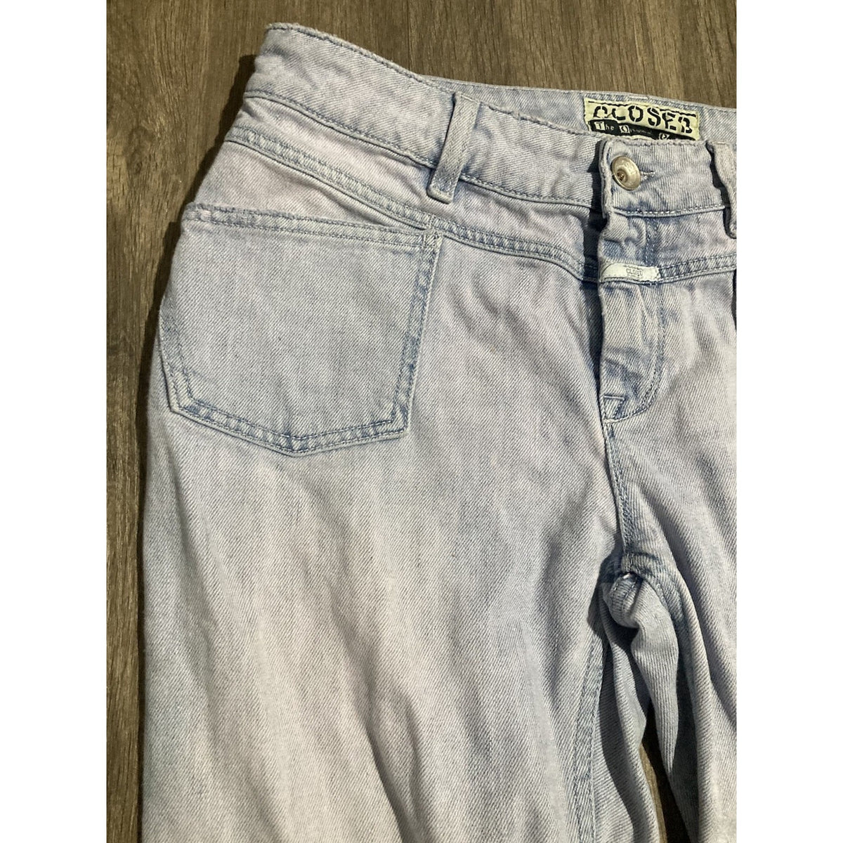 Closed Denim Made in Italy Women's Light Wash Blue Stretch Skinny Jeans Size 28