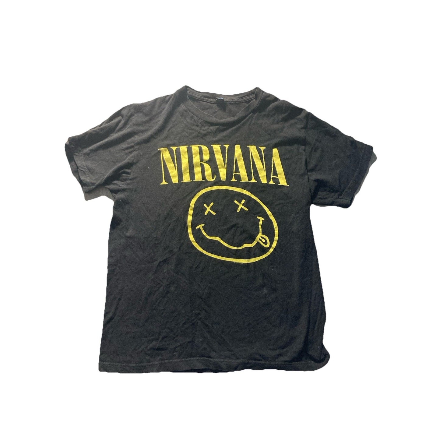 Nirvana T Shirt Happy Face Smile Mens Size Medium