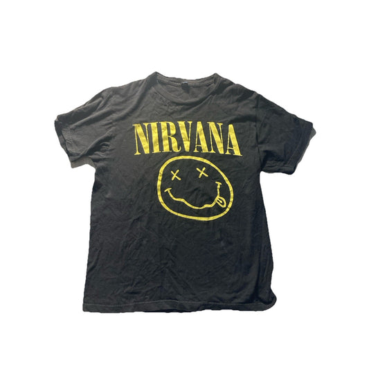Nirvana T Shirt Happy Face Smile Mens Size Medium
