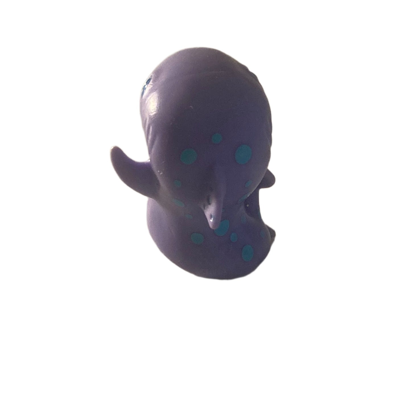 Disney Miniature Shark Figure Purple Smiling Cake Topper-Just Play 1.5" Tall