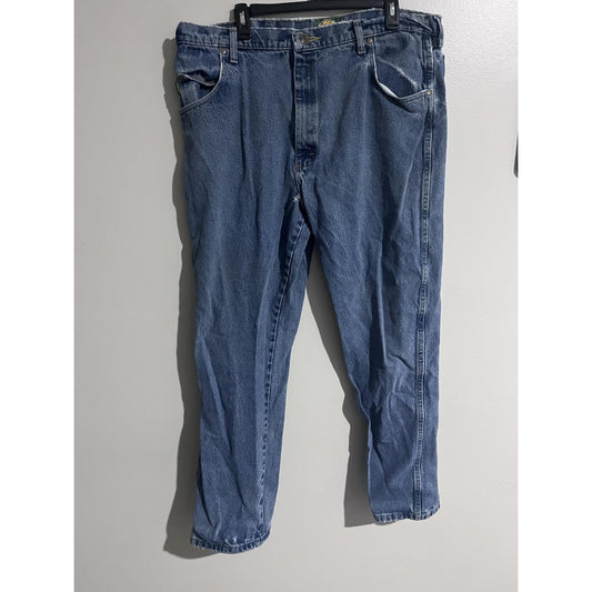 Cabela's Jeans Mens 40x29 Blue Straight Relaxed Fit Distressed 905099D
