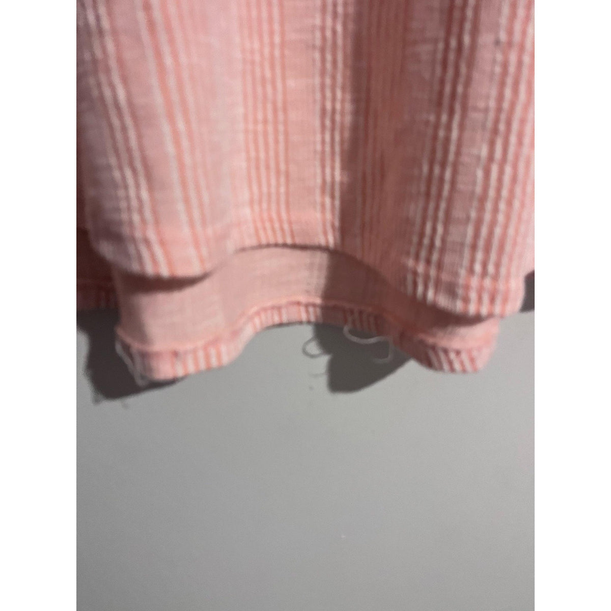 French Laundry T-Shirt Womens 3X Pink Tunic Oversized Striped Lightweight Casual