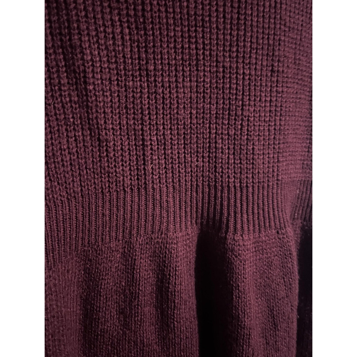 Dress Womens XL Purple Sweater Dress Fit & Flare Tank Midi Knit Stretch