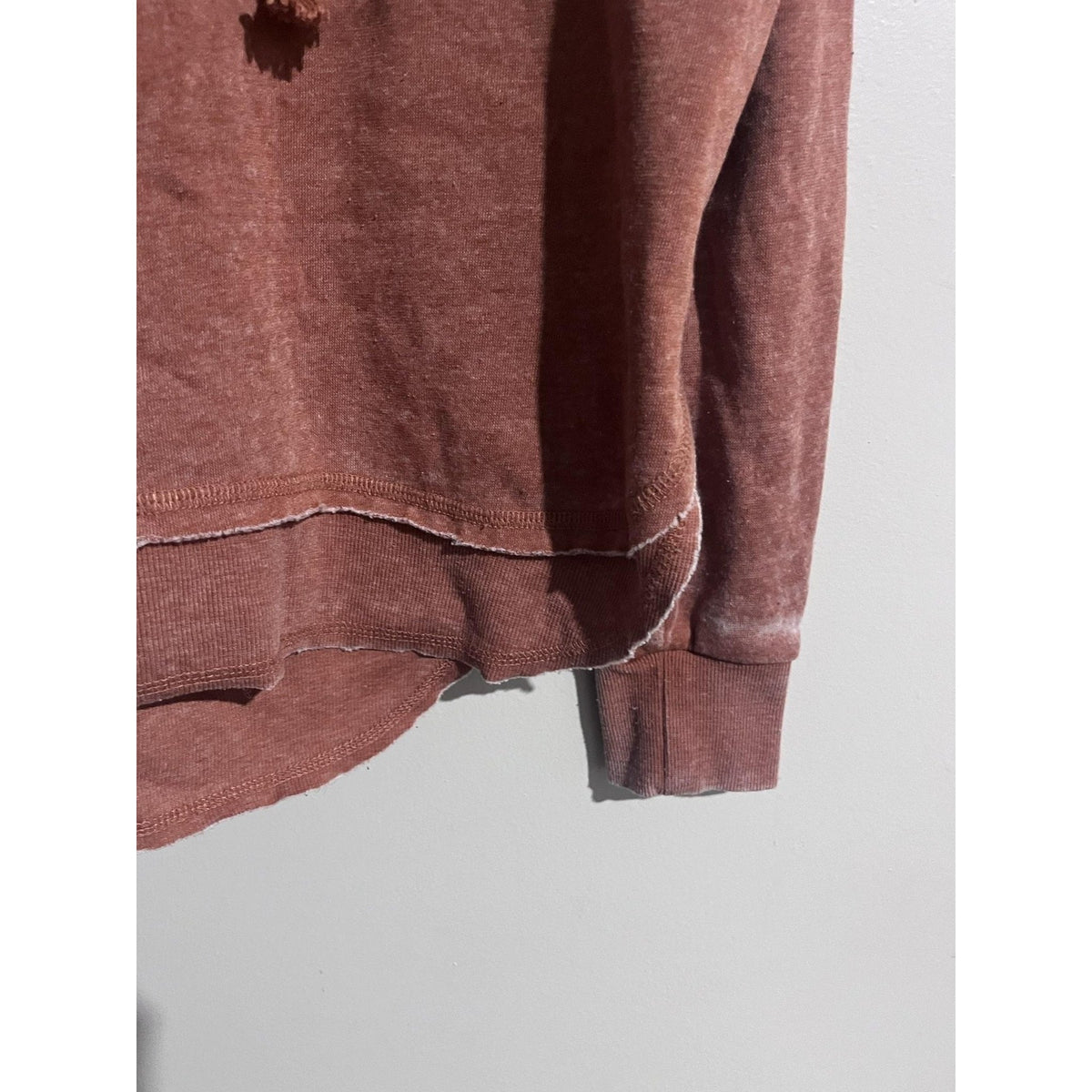 Ocean Drive Pullover Womens S Brown Hoodie Hooded Lined Lightweight Fleece