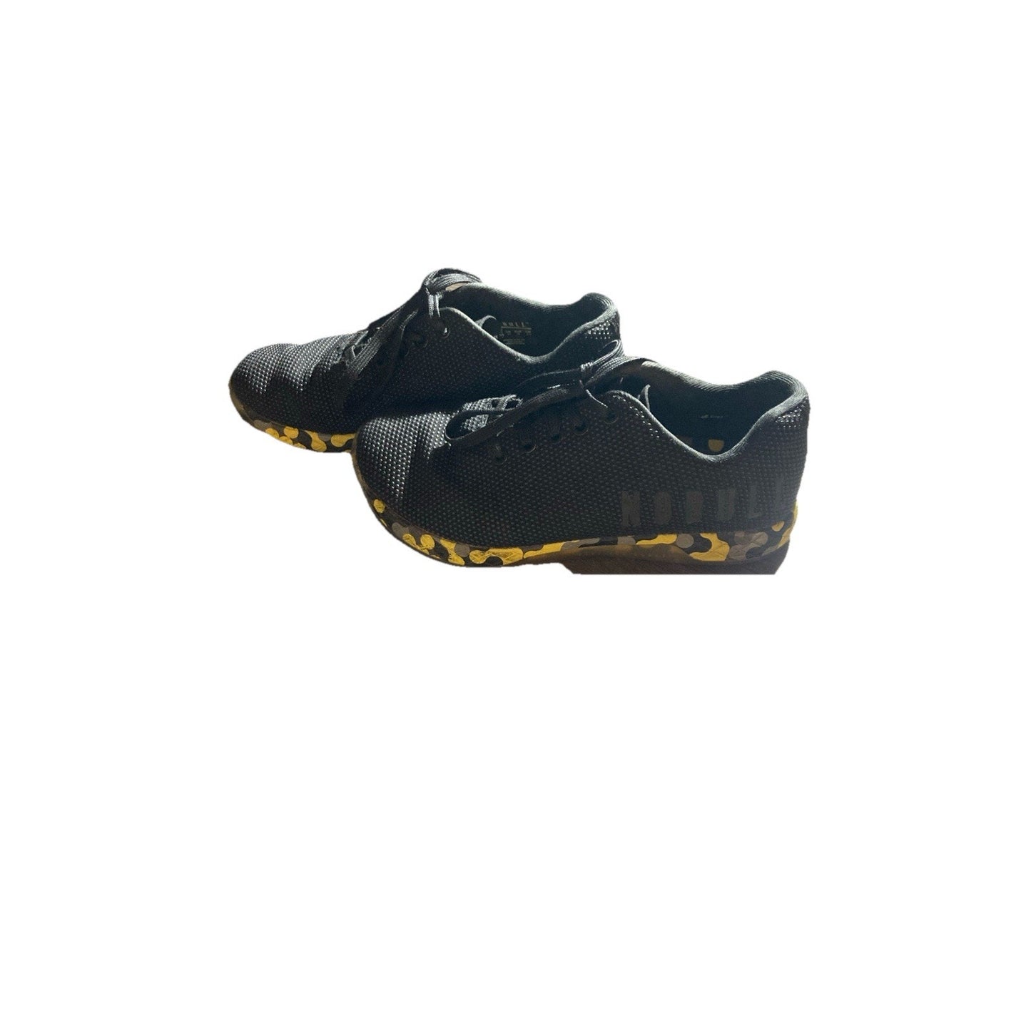 Nobull Superfabric Gun Trainer Shoes Sneakers Black Yellow Women’s 7 Men’s 5.5