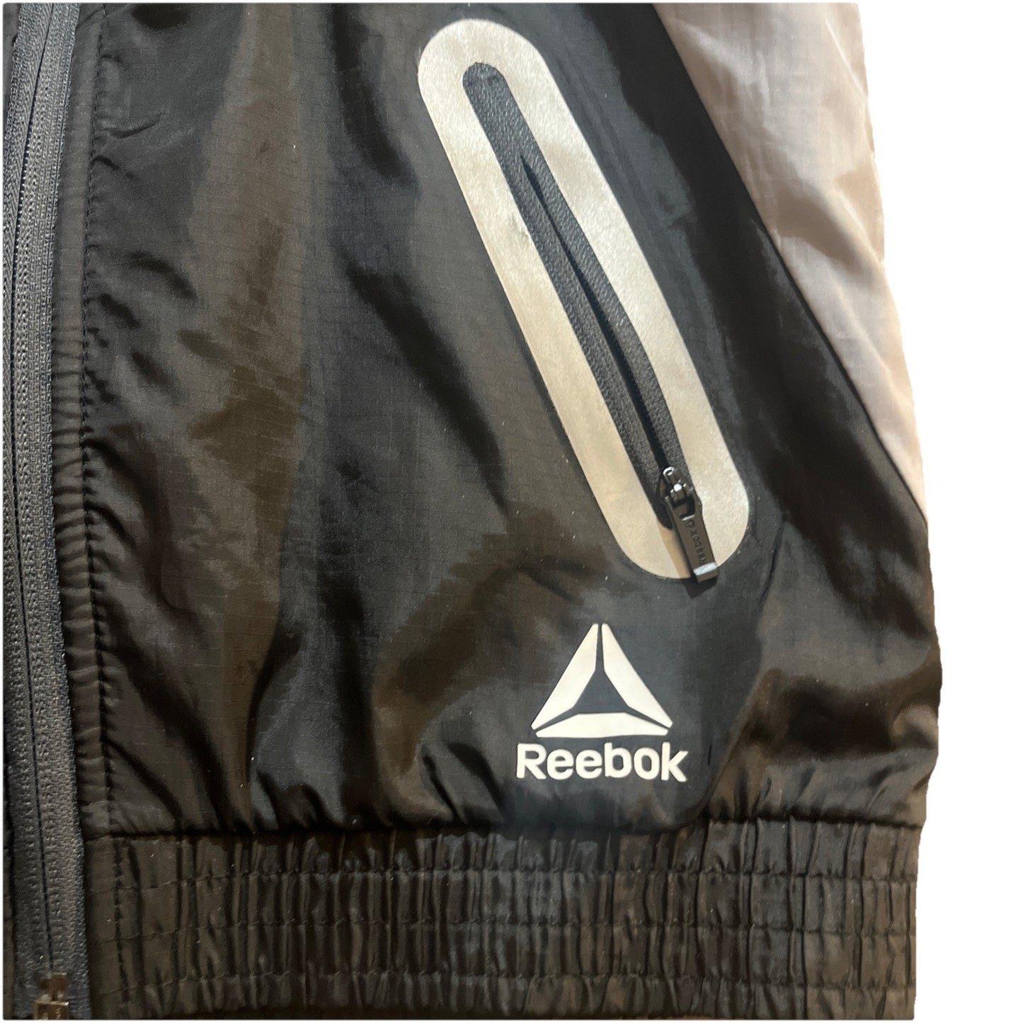 Reebok Sports Guard Jacket Black & Gray, Windbreaker, Boys Size 4/5 XS